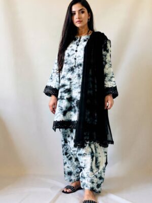 Tie-Dye Lawn Farshi Set