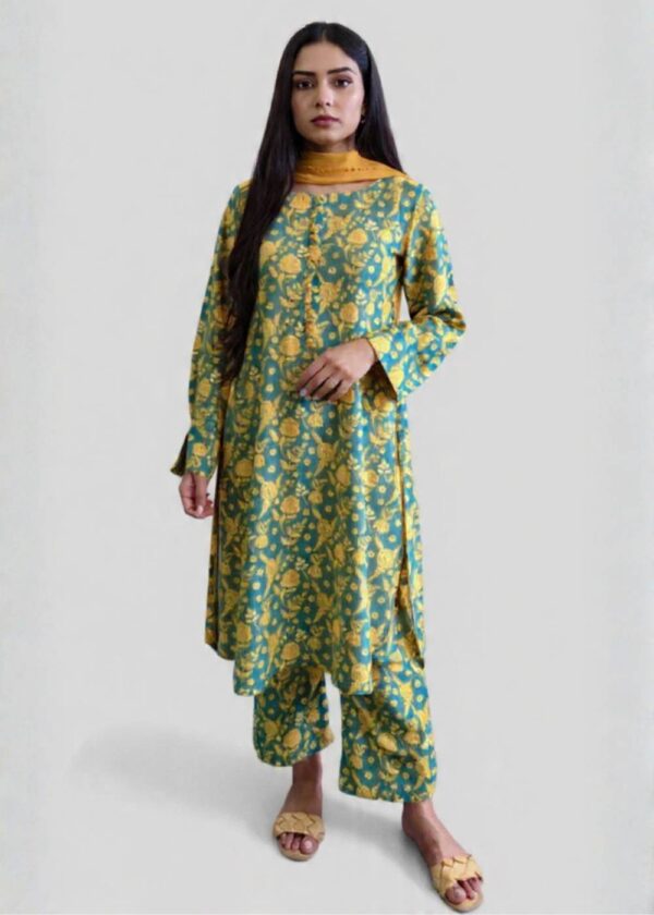 2-Pcs Lawn printed dress