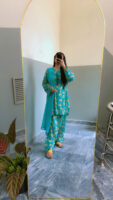 2-Pcs Lawn printed dress