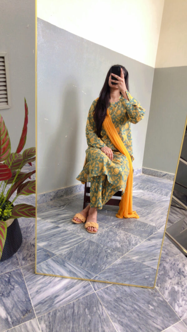 2-Pcs Lawn printed dress