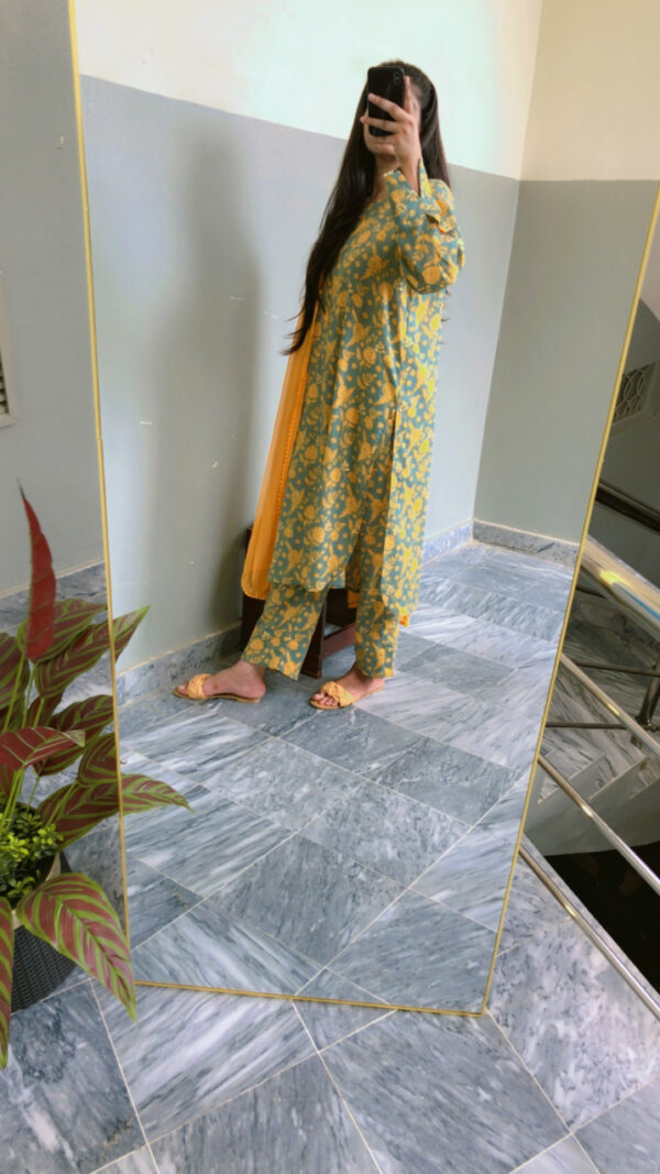 2-Pcs Lawn printed dress