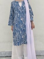 2-Pcs Lawn printed dress