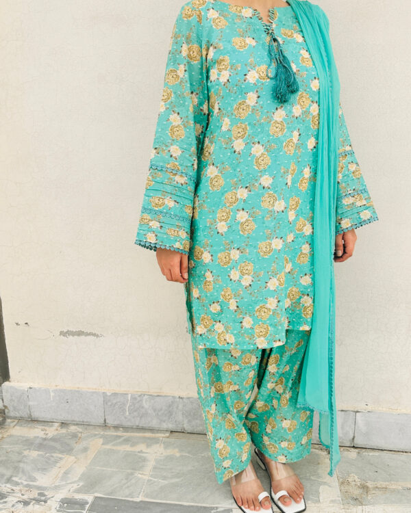 2-Pcs Lawn printed dress