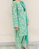 2-Pcs Lawn printed dress