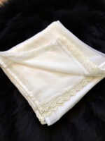 White Chiffon Dupatta With Lace