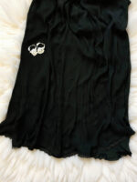 Black Chiffon Dupatta With Lace Color